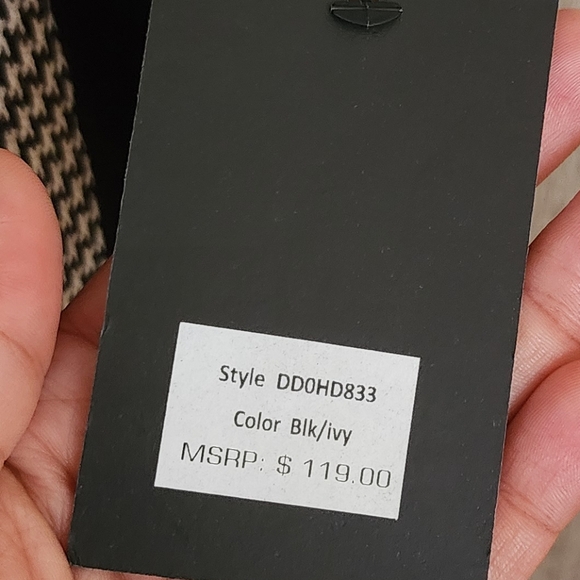 ❤️DKNY Contrast Trim Houndstooth Print Knit Dress☆ - Picture 6 of 6